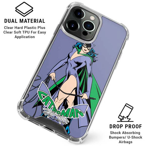 DC Comics Batman Catwoman Classic Art Pose iPhone 16 Pro Clear Case